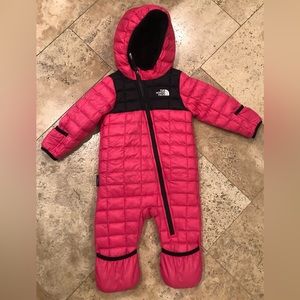 North Face infant snowsuit-6-12 months
